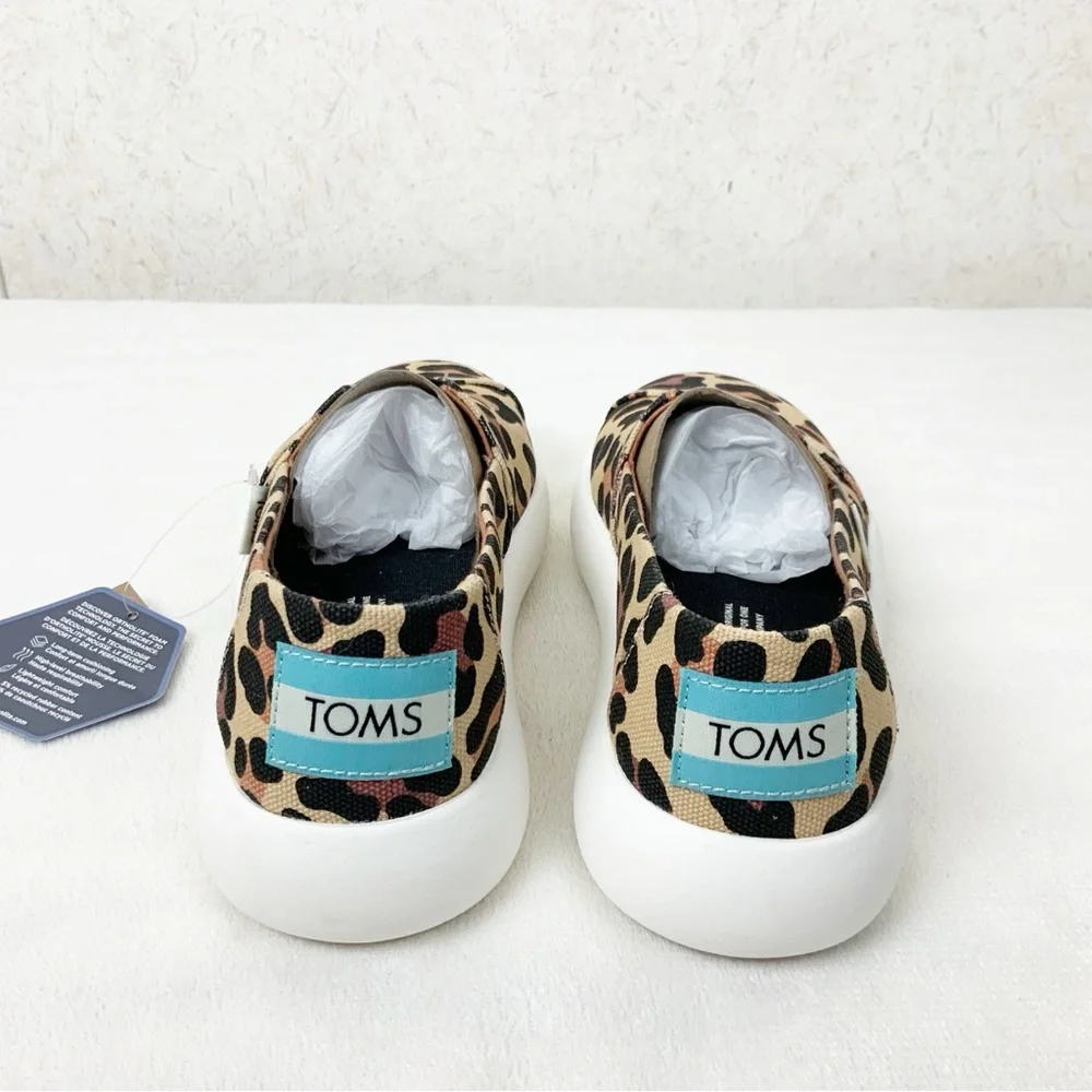 Toms Alpargata Mallow Classic Leopard Print Slip On Shoes Loafers Size 5.5 - Picture 4 of 9